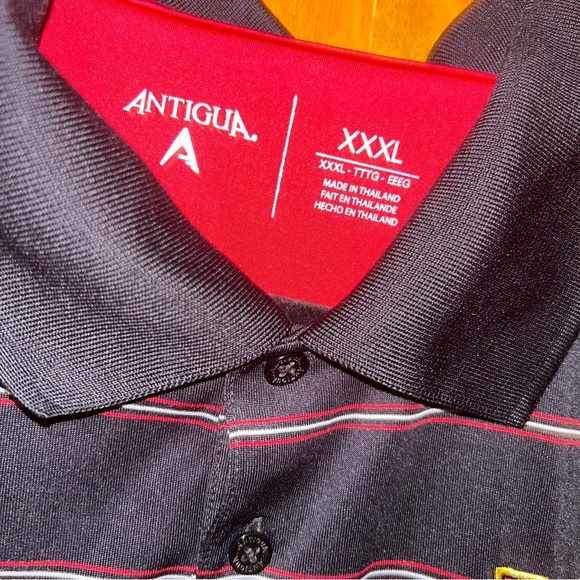 University of Maryland Terrapins NCAA Mens Embroidered stripe Polo 3X Terps XXXL - Picture 4 of 4